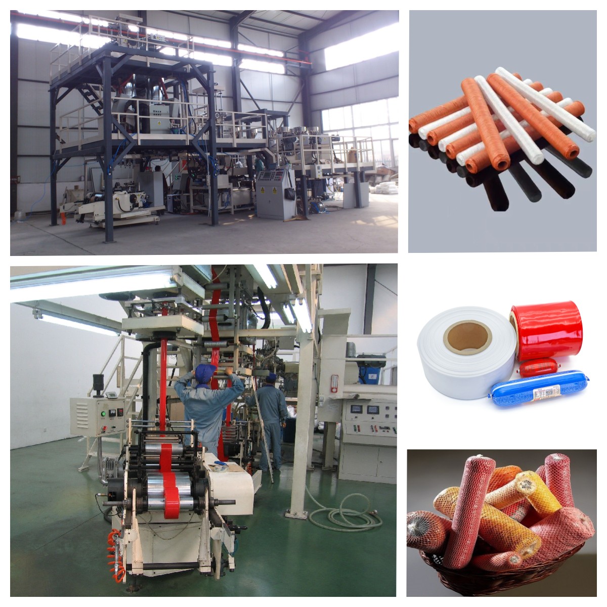 맞춤형 3-5층 다층 공압출 플라스틱 소시지 케이싱 압출 라인